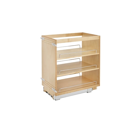 Rev-A-Shelf Maple Veneer, Light Brown, 14 in W, 25.5 in H, 22.5 in D, 22.5 in L, Light Brown 448-BC-14C